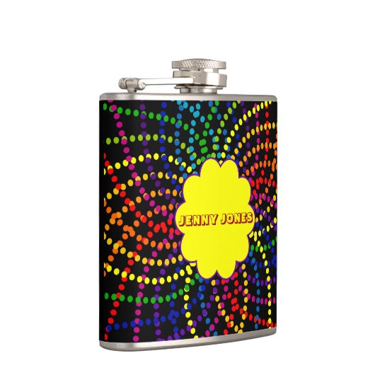 Regenbogen und Dotkolben Flachmann (Rechts)