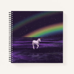 Regenbogen und Einhorn Notizblock