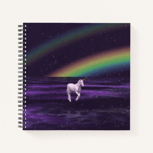 Regenbogen und Einhorn Notizblock (Vorderseite)