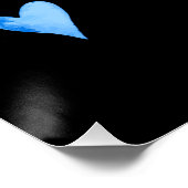 Regenbogen und Einhorn Poster (Ecke)