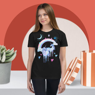 Regenbogen und Einhorn T-Shirt
