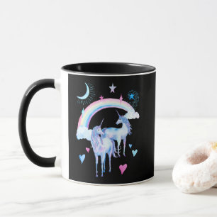 Regenbogen und Einhorn Tasse