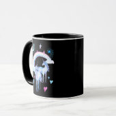 Regenbogen und Einhorn Tasse (Vorderseite Links)