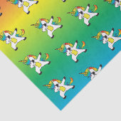 Regenbogen und Einhörner, die den Abb tun Seidenpapier (Ausschnitt)
