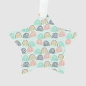 Regenbogen und Einhörner Ornament (Rückseite)