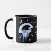 Regenbogen und Einhornsteine Tasse (Links)