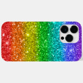 Regenbogen und Glitzer Case-Mate iPhone Hülle (Rückseite (Horizontal))