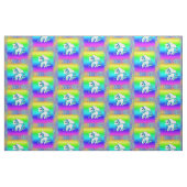 Regenbogen und Glitzer Einhorn Stoff (Fat Quarter (45,7 x 55,9 cm))