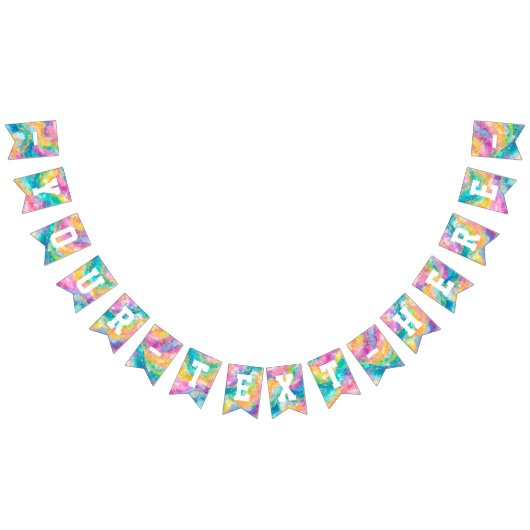 Regenbogen und Gold-Banner Wimpelkette (Alle)