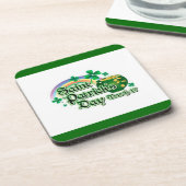 Regenbogen und Gold - Getränkeuntersetzer (Linke Seite)