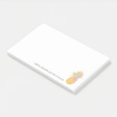 Regenbogen-und Goldananas stehen hohe Abnutzung Post-it Klebezettel (angewinkelt)