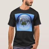 Regenbogen und grüner Baum T-Shirt (Vorderseite)