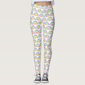 Regenbogen und Herz für Wasserfarben Leggings (Vorderseite)