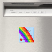 Regenbogen und Herz Magnet (In Situ (Geschirrspüler))