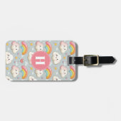 Regenbogen und Herzen Gepäckanhänger (Vorderseite horizontal)