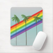 Regenbogen und Palmen Mousepad (Mit Mouse)