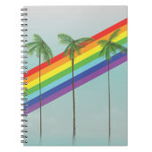 Regenbogen und Palmen Notizblock (Vorderseite)
