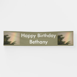 Regenbogen und Personalisierte Bäume Banner