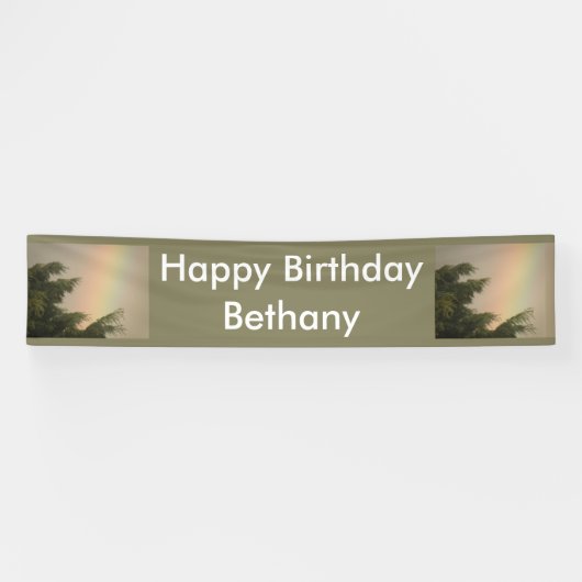 Regenbogen und Personalisierte Bäume Banner (Horizontal)