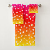 Regenbogen und Pfosten Badhandtuch Set (Insitu)