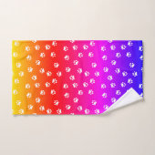 Regenbogen und Pfosten Badhandtuch Set (Handtuch)
