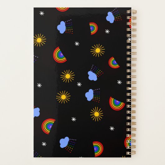 Regenbogen und Regenplaner Planer (Rückseite)