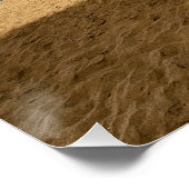 Regenbögen und Sand Poster (Ecke)