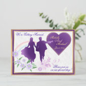 Regenbogen und Schatten der Einladung (Stehend Vorderseite)