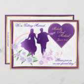 Regenbogen und Schatten der Einladung (Vorne/Hinten)