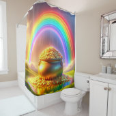 Regenbogen und Schatz Duschvorhang (Beispiel)