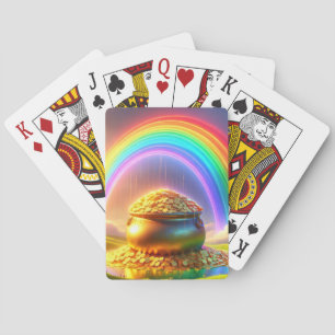Regenbogen und Schatz Spielkarten