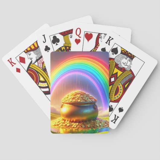 Regenbogen und Schatz Spielkarten (Rückseite)