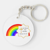 Regenbogen und Schlüsselanhänger (Rückseite)