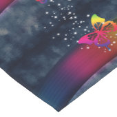 Regenbogen und Schmetterlinge Kurzer Tischläufer (Ecke)