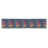Regenbogen und Schmetterlinge Kurzer Tischläufer (Horizontal)