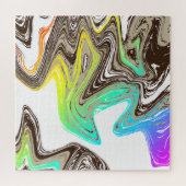 Regenbogen- und Schokoladenstriche Puzzle (Horizontal)