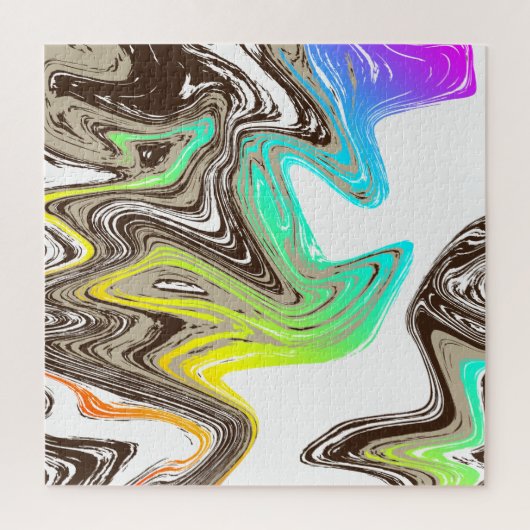 Regenbogen- und Schokoladenstriche Puzzle (Vertikal)