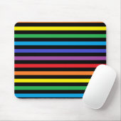 Regenbogen-und Schwarz-Streifen Mousepad (Mit Mouse)