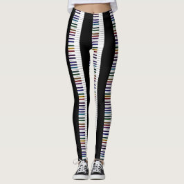 Regenbogen und schwarze leggings