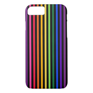 Regenbogen und schwarze Streifen Case-Mate iPhone Hülle