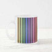 Regenbogen und schwarze Streifen Mattglastasse (Links)
