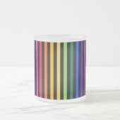 Regenbogen und schwarze Streifen Mattglastasse (Mittel)