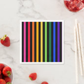Regenbogen und schwarze Streifen Serviette (Beispiel)