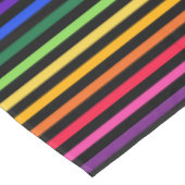 Regenbogen und schwarze Streifen Tischdecke (Schrägansicht)