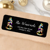 Regenbogen und Schwarzer Weihnachtsschmuck