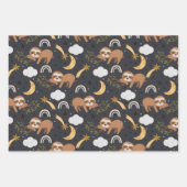 Regenbogen- und Slotmuster Geschenkpapier Set (Vorderseite)