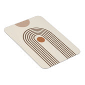Regenbogen und Sonne, Boho Abstrakte Geometrische Magnet (Rechte Seite)