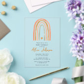 Regenbogen und Star Boho Baby Sprinkle Dusche Acryleinladungen (In Situ (Hochzeit))