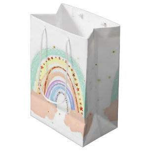 Regenbogen und Sterne Mittlere Geschenktüte