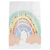 Regenbogen und Sterne Mittlere Geschenktüte (Rückseite)